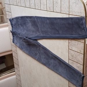 Womens pants.-Cache vintage size 0, Color gray,suede front,cotton rib back